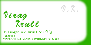 virag krull business card